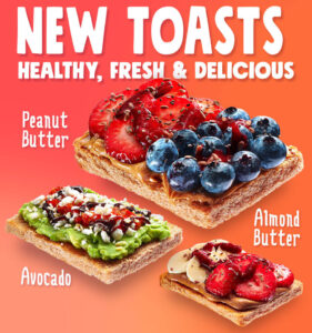 New Toasts: Healthy, Fresh & Delicious