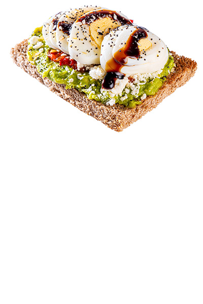 Avocado Toast + Sliced Egg